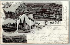 85072 W8078 Eichstätt , Bay 1898 Vorläufer Druck 1890-1895 Gruss aus Lithographie AK