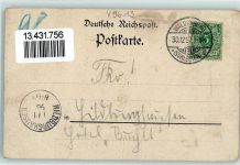 08396 O9611 Waldenburg , Sachs 1897 Lithographie Waldenburger Gebirge