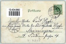 36433 O6200 Bad Salzungen 1898 Lithographie Kurhaus Gradirhaus Schilf Seerose