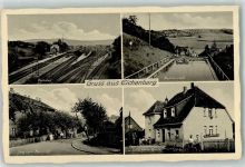 37249 W3433 Eichenberg , Kr Witzenhausen - Bahnhof Metzgerei Völlmer Schwimmbad