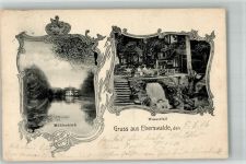 16225 O1300 Eberswalde - Der Mühlenteich Wasserfall Bahnpost