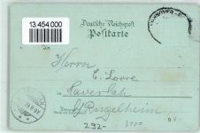 29221 W3100 Celle 1899 Lithographie / Mondschein Schloss Rathaus und Markt Karolinen Mathilden Denkmal Kriegerdenkmal