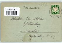 95460 W8582 Bad Berneck i. Fichtelgebirge 1902 Lithographie Kirche Kapelle Blumen Gruss