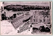91583 W8813 Schillingsfürst , Mittelfr 1901 - Marktplatz Wörnitzquelle Villa Roth Institut