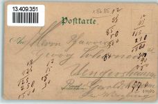95197 W8685 Schauenstein 1900 Gebrauchsspuren Gruss aus - Litho
