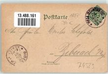 74523 W7170 Comburg 1897 Lithographie Einkron Steinbach b. Hall