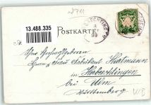 97355 W8711 Castell , Unterfr 1899 Lithographie Eingang zum Schlossbergturm Schlossgarten Teich sign Wüse