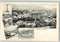 76596 W7564 Forbach , Baden - Wasserfall Alte Brücke Gasthaus zur Krone Kriegerdenkmal