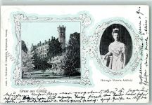 W8630 Coburg Schloß Herzogin Victoria Adelheid Sachsen-Coburg-Gotha AK Adel 1906