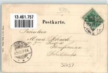 32257 W4980 Bünde 1901 Prägedruck östlicher Teil der Eschstraße