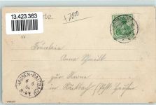 79539 W7850 Brombach , Kr Lörrach 1904 Gebrauchsspuren Festkarte zur Erinnerung an das 60jährige Stiftungsfest des Männerchors und Fahnenweihe des Sängerbundes Die 4 noch lebenden Gründer des Männerchors