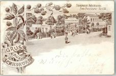 10115 W1000 Spandau 1899 Lithographie Schildhorn Gasthaus Schildhorn