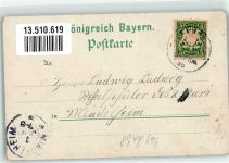 87730 W8944 Grönenbach , Allgäu 1898 Lithographie Schloß Bad Clevers