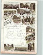 98559 O6055 Oberhof , Thüringen 1897 Lithographie Arnstadt Elgersburg Schneekopf Schmücke