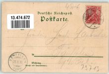79713 W7880 Bad Säckingen 1900 Künstlerkarte Gasthaus zum Schützen Trompeter sign. H. Walzmuth