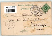 61250 W6390 Kransberg , Taunus 1899 Lithographie Discher-Stiftung Gasthaus zur Burg Cransberg Schloß