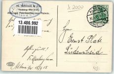 W2000 Hamburg Parseval Luftschiff Nr 6 Werbung Palmin Juni 1911 Zeppelin