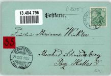 01904 O8505 Neukirch ,Lausitz 1901 Mondschein Bahnhof Niederneukirch Bethlehemstift