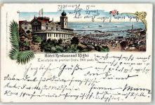 16100 Genova 1899 Lithographie Hotel Gasthaus Righi Ort lt. Recherche