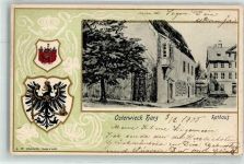 38835 O3606 Osterwieck 1905 Prägedruck Rathaus Wappen