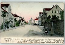 91126 W8540 Schwabach 1917 - Südliche Ringstraße mit Progymnasium