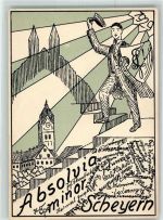 85298 W8069 Scheyern - Absolvia minor Studentenwappen Studentika
