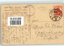 01776 O8231 Hermsdorf /Erzgeb. 1918 Foto AK Hotel Wettin Hotelstempel