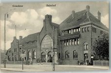 Graudenz Grudziadz 1916 - Bahnhof