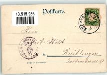 91217 W8562 Hersbruck 1897 Lithographie Hotel zur Post Rathaus