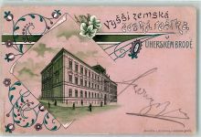 Uherské Hradiste Ungarisch Hradisch 1900 Gebrauchsspuren Uherskem Brode Lithographie