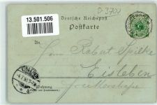 38855 O3700 Hasserode 1898 Lithographie / Mondschein Wasserfall Steinerne Renne Schloß Wernigerode