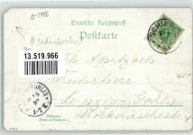 38879 O3706 Schierke am Brocken 1897 Gebrauchsspuren Hotel Hoppe Postkutsche Dorfstraße Rindertrieb Lithographie