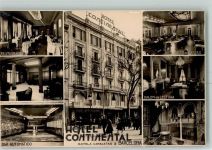 Barcelona 1935 Foto AK Hotel Continental Interieur