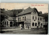 58507 W5880 Lüdenscheid 1909 Foto AK Gasthaus Zum Hohle Bahnpost Hagen