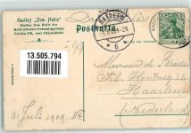 58507 W5880 Lüdenscheid 1909 Foto AK Gasthaus Zum Hohle Bahnpost Hagen