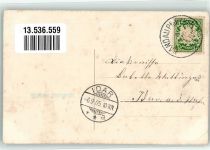 76829 W6740 Queichheim 1905 Gebrauchsspuren Dorfstraße Pferdeweide