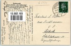 56626 W5470 Andernach - Hotel Schäfer " Am Schänzchen "