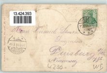46483 W4230 Wesel a Rhein 1904 Prägedruck Berlinerthor-Platz mit Kaiserl. Postamt Wappen