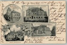 59602 W4784 Rüthen - Kgl. Lehrerseminar Kaiserl. Postamt Gasthaus Jacoby Rathaus