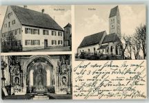 87742 W8949 Dirlewang - Pfarrhaus Kirche