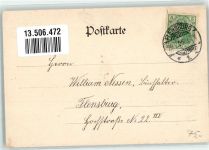 24937 W2390 Flensburg 1905 - Schiffbrückenstraße Hotel Sommer