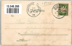 82211 W8036 Herrsching a. Ammersee 1898 Gebrauchsspuren Lithographie Mühlfeld Ammersee