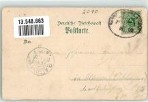 21423 W2090 Winsen Luhe 1900 Gebrauchsspuren Lithographie Neues Rathaus Luneburgerstraße Kirche Bahnhof Bahnpoststempel