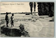 85354 W8050 Freising , Oberbay - Hochwasser 8. Aug. 1905 Kinder