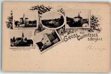 07980 O6602 Berga , Elster - Schloss Kirche Pfarre Culmitzsch
