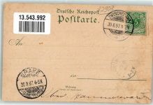 26160 W2903 Dreibergen 1897 Lithographie Gasthaus Blick auf den See