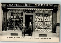 68100 Mulhouse Mülhausen Foto AK Mode Hüte Geschäft Alfred Meyer