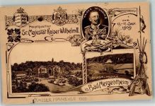 97980 W6990 Bad Mergentheim 1909 - Manöver Sr Majestät Kaiser Wilhelm II Karlsbad