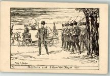 Nr. 7 Artillerie und Lützow`sche Jäger 1813 Befreiungskrieg 1789-1815 Künstlerkarte