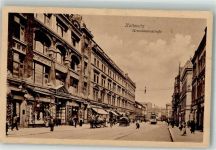 Kattowitz Katowice 1915 Foto AK Straßenbahn Geschäft Grundmannstrasse Feldpost WK I
